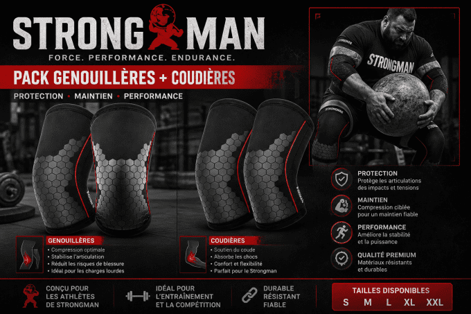 Pack Strongman Genouillères + Coudières 