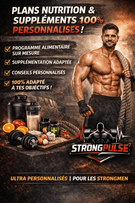 Plan Nutrition & Suppléments 100% Personnalisés
